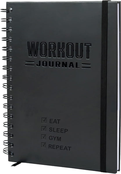 Hardcover Fitness Journal Workout Planner